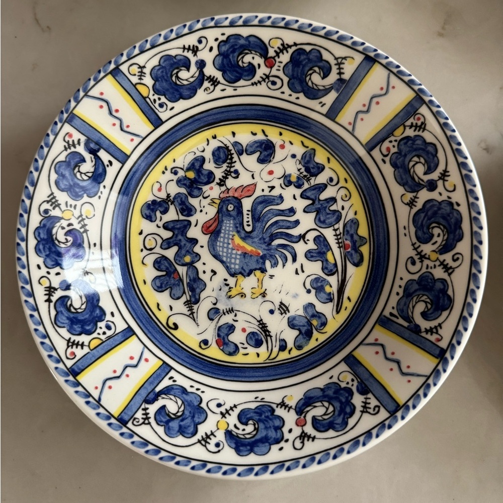 Sur La Table Blue Rooster Bowls~Portugal~Set Of 4 - Picture 3 of 8